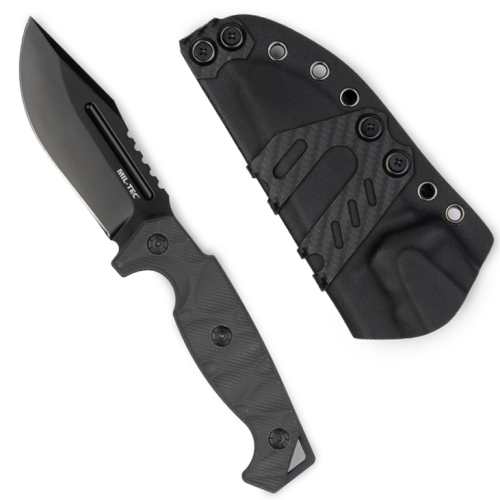 Melns Kaujas nazis G10 ′RIDGE′ ar KYDEX maksti